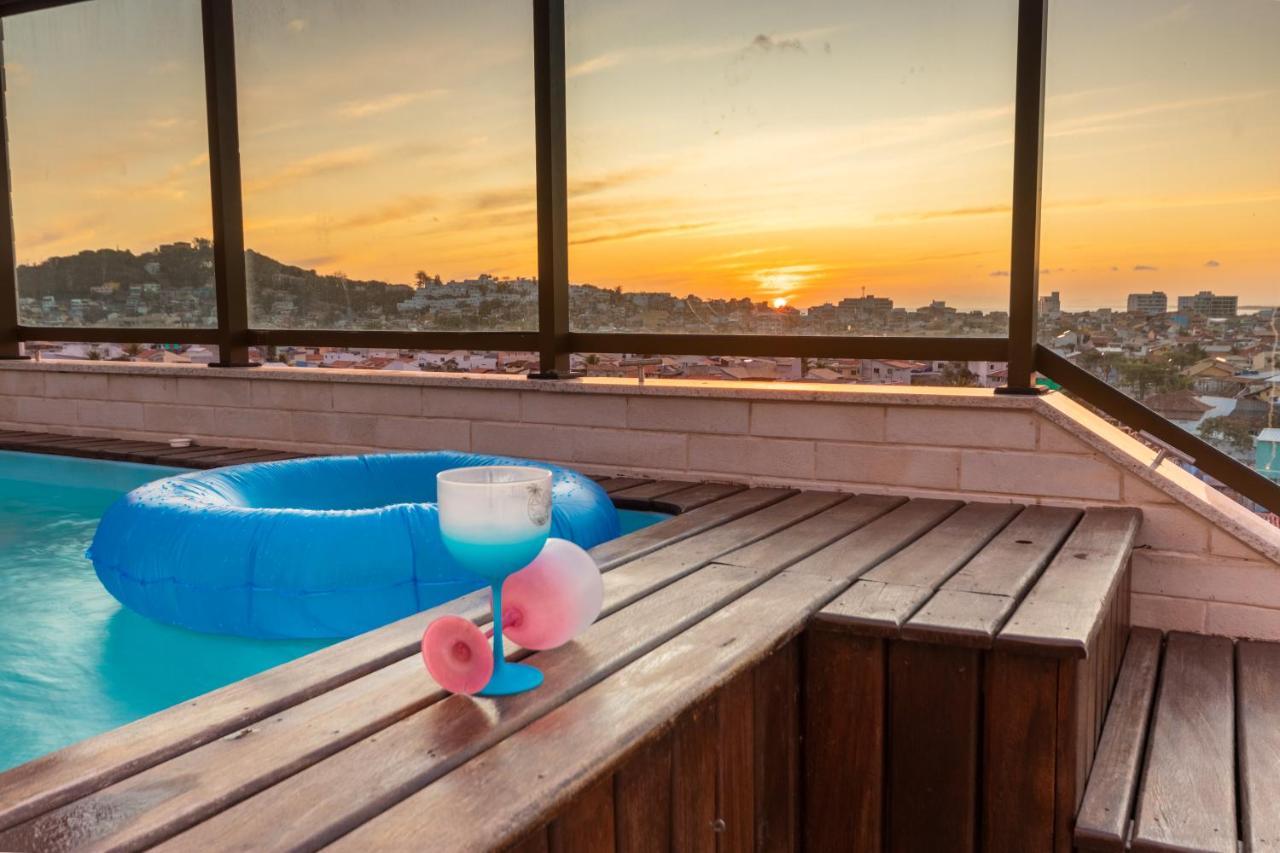 Cobertura Pe Na Areia Com Piscina Privativa E Vista Mar Na Praia Dos Anjos, Arraial Do Cabo, Para Ate 8 Pessoas Exteriör bild