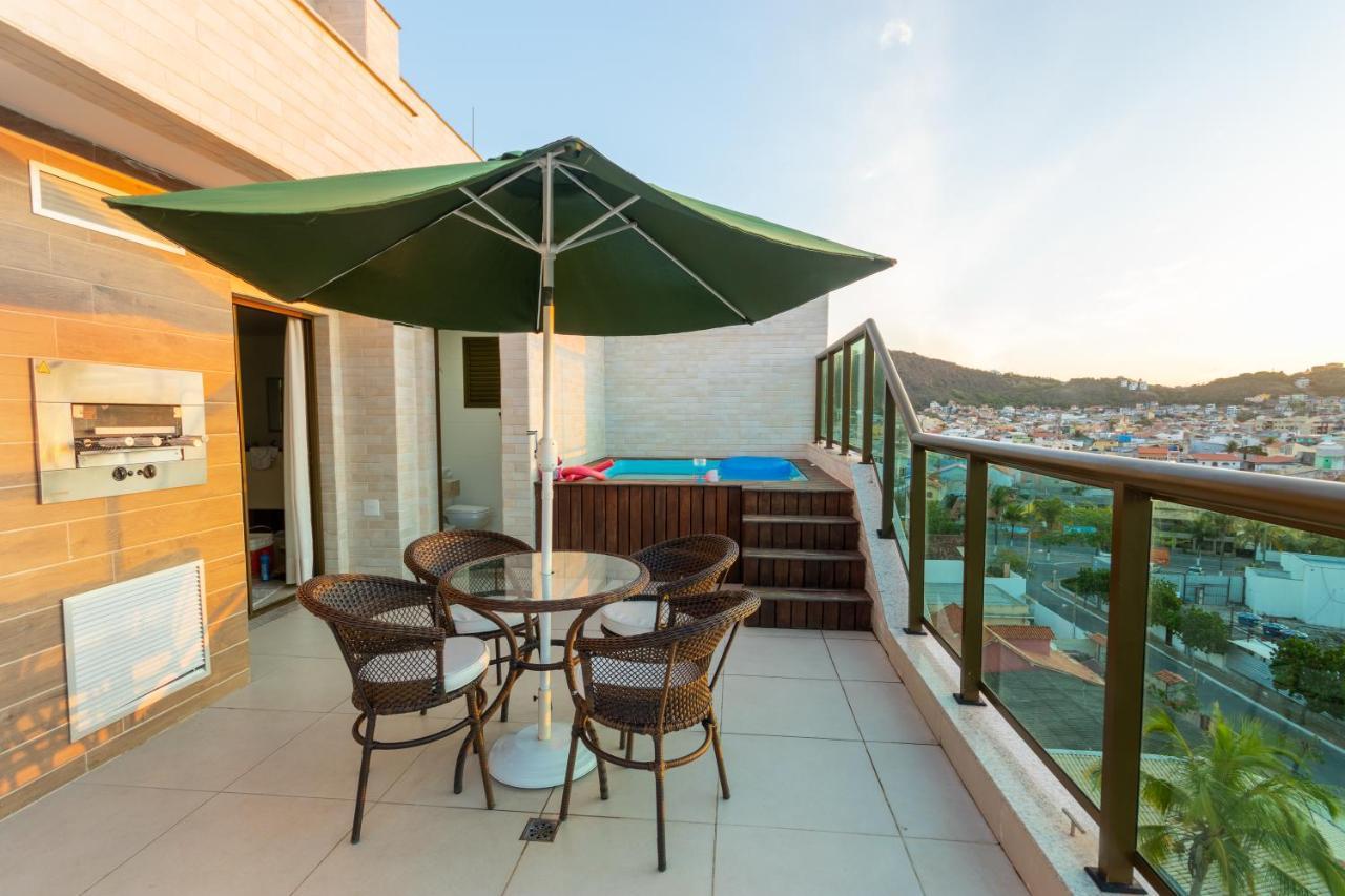 Cobertura Pe Na Areia Com Piscina Privativa E Vista Mar Na Praia Dos Anjos, Arraial Do Cabo, Para Ate 8 Pessoas Exteriör bild
